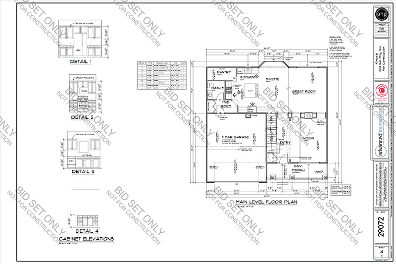 Bid Study Set Taylor Hill Advanced House Plans Bid Study Set Taylor Hill Advanced House Plans
