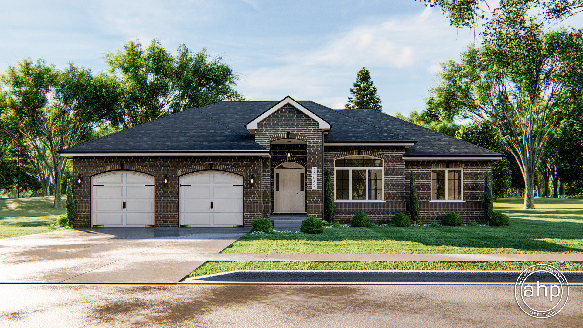 1 Story Traditional House Plan Kennedy