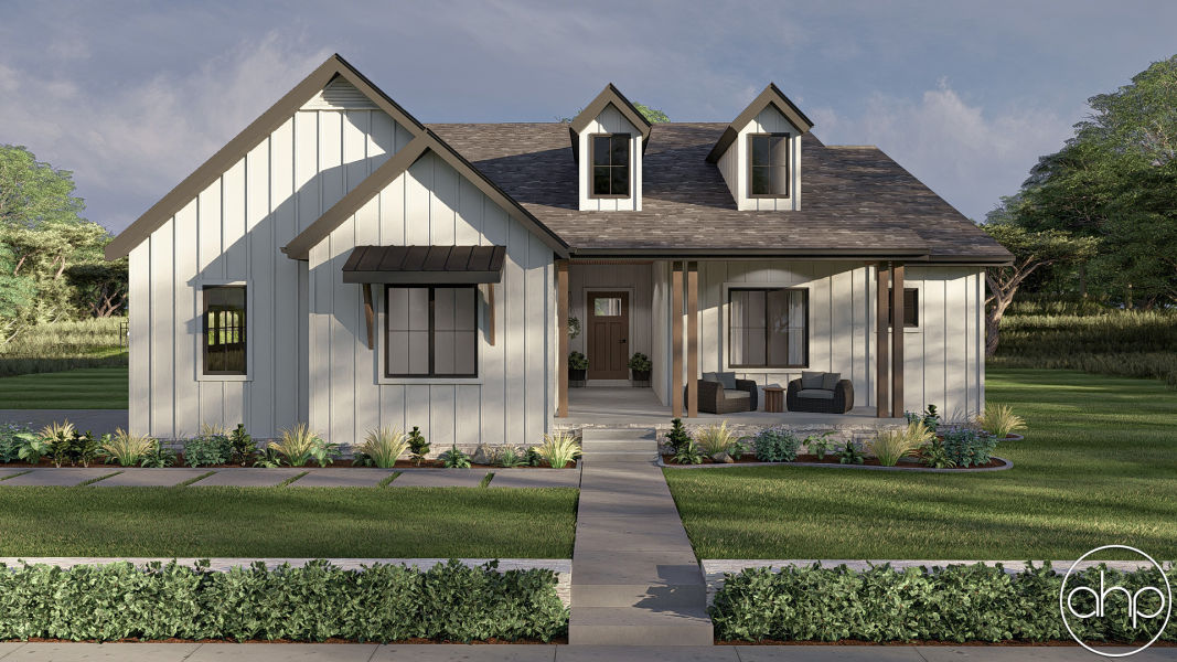 1 Story Modern  Farmhouse  House  Plan  Copperden