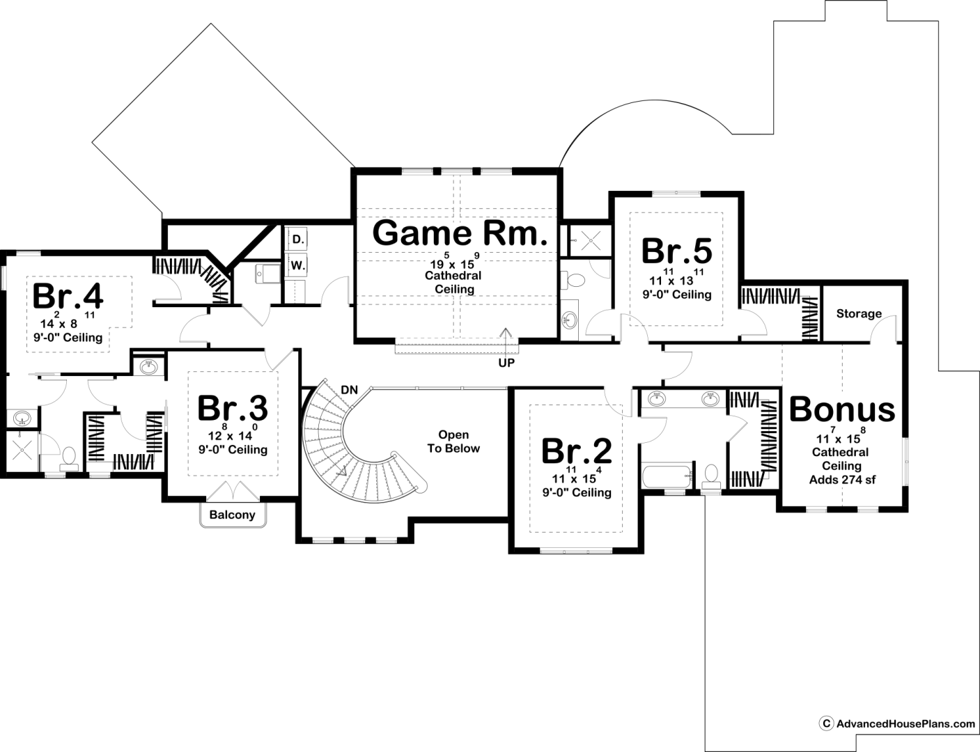 1 5 Story Mediterranean House  plans  Maplewood