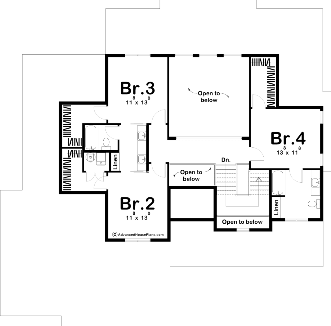  1  5 Story  Craftsman Plan  Texas Hillside 