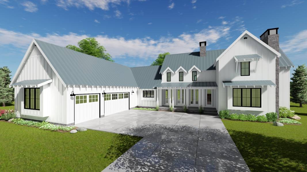 1 1 2  Story  Modern Farmhouse  House  Plan  Summerfield