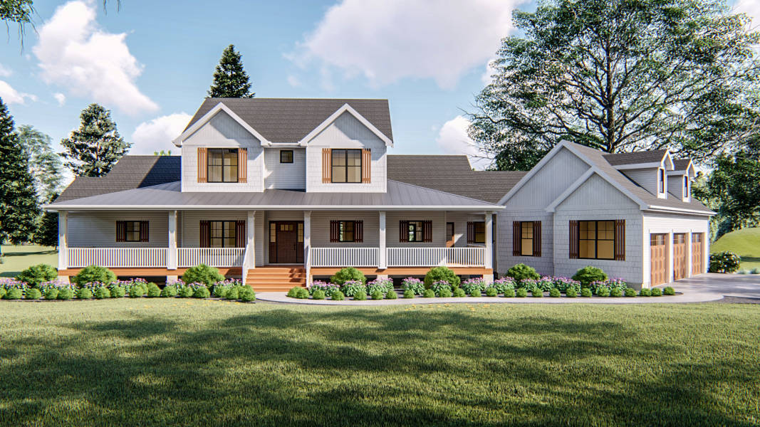 1 5 Story Modern  Farmhouse  Plan  Walton Farms