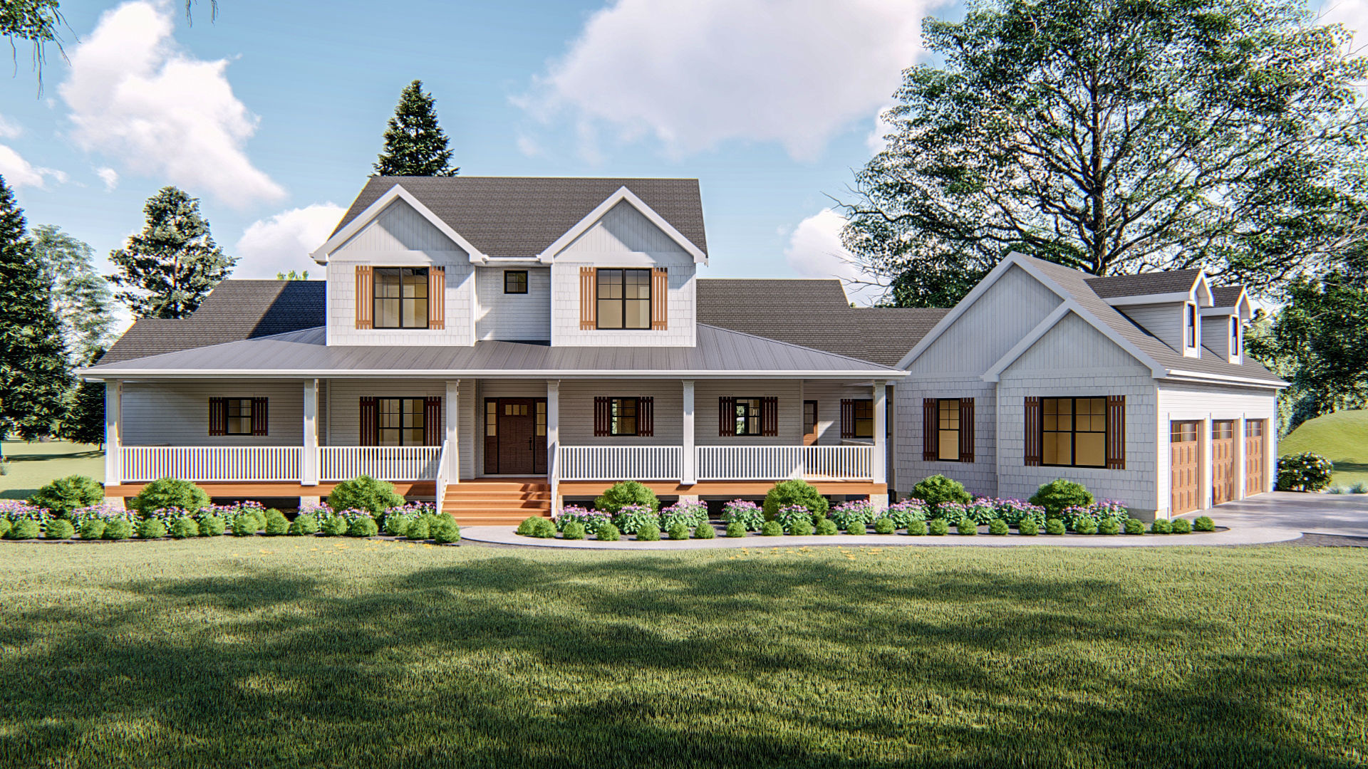  1  5 Story  Modern  Farmhouse  Plan  Walton Farms