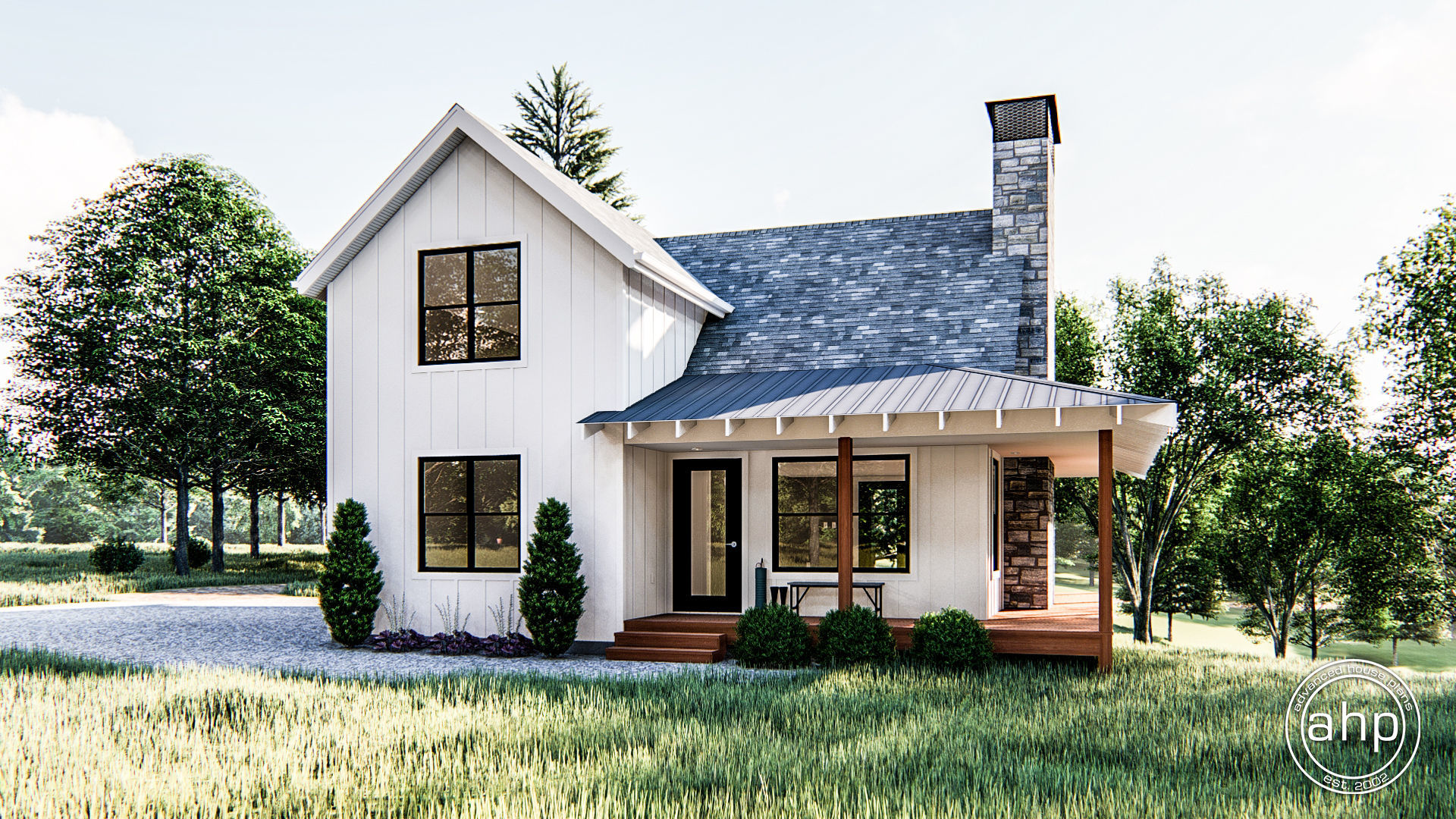 Modern Farmhouse  Cabin  Plan  Lilly