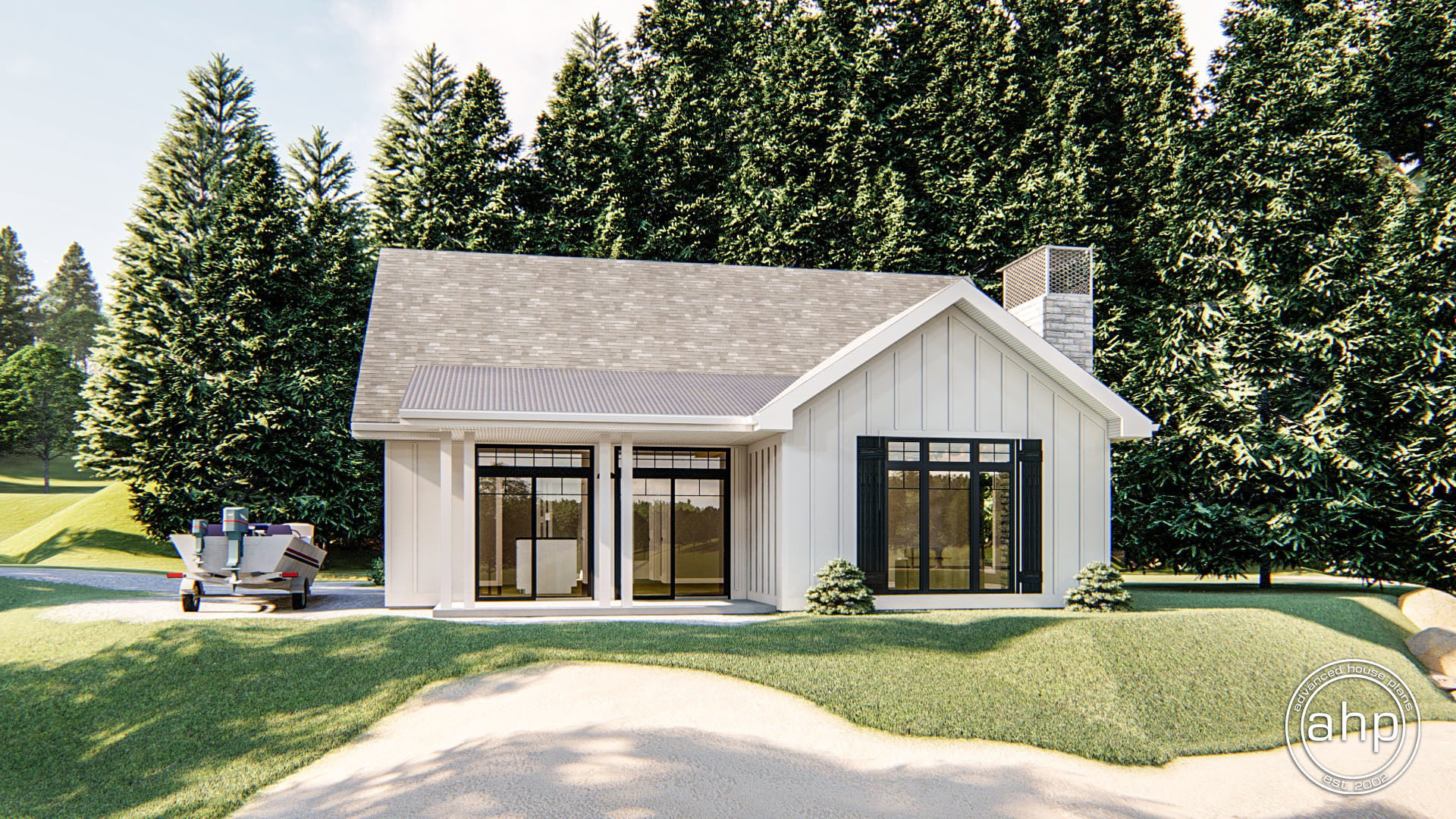 Modern Farmhouse Cabin Plan Pacific Crest