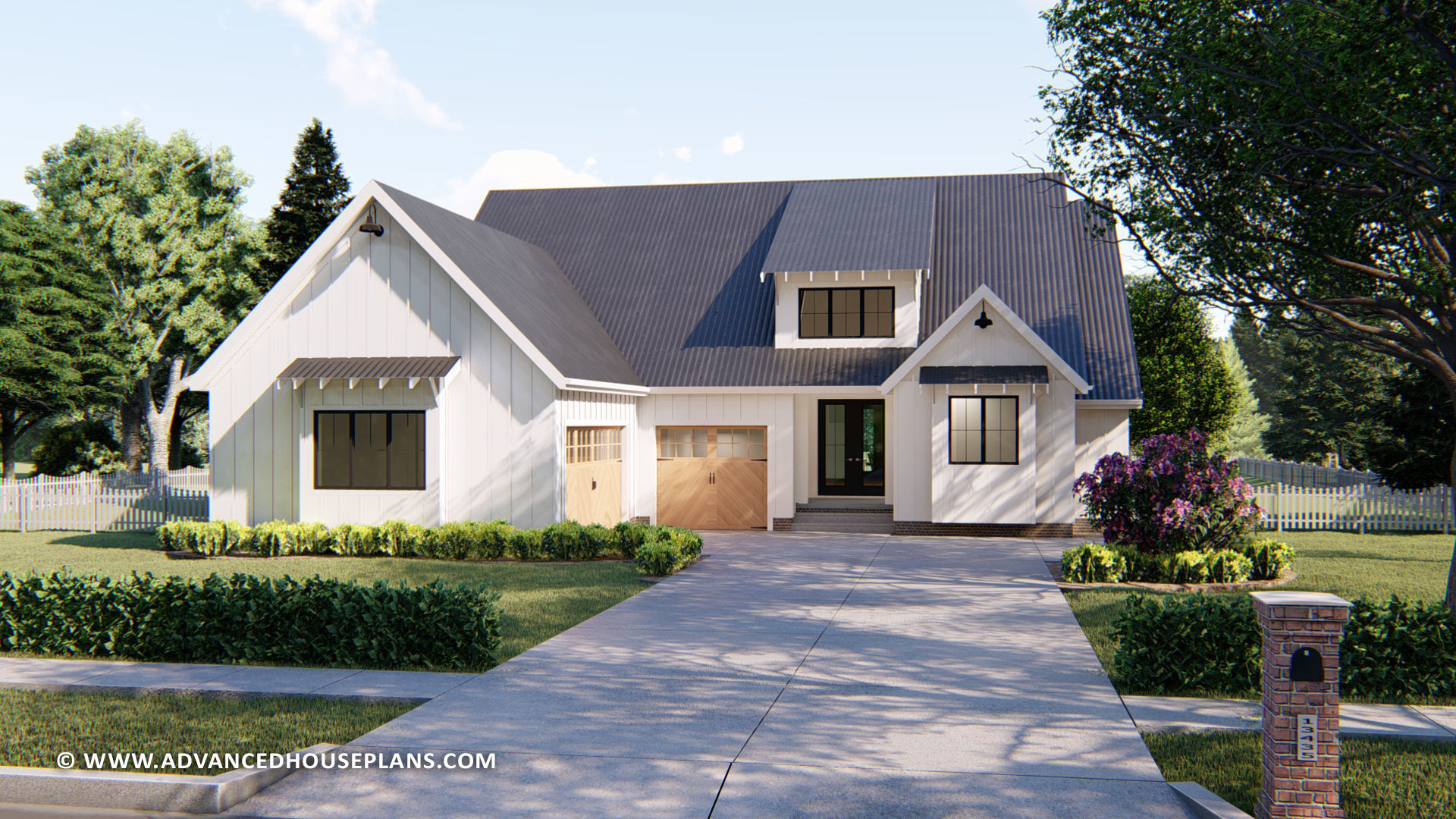  1  Story  Modern  Farmhouse  House  Plan  Sanibel