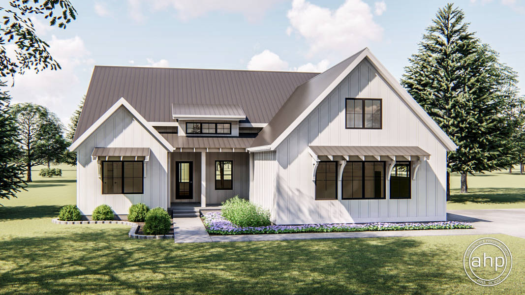 1 Story Modern  Farmhouse  Plan  Cherry Creek