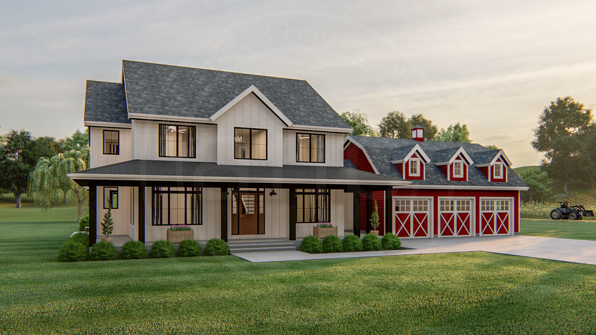 2 Story Modern  Farmhouse  Plan  Austin 